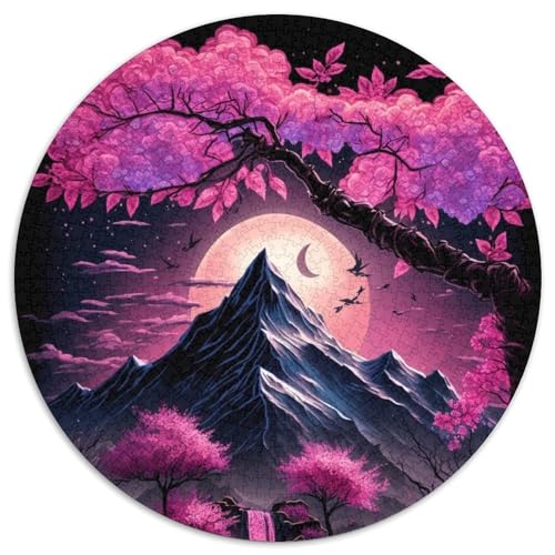 Kirschblüten-Berg-Puzzle 1000 Teile für Erwachsene, 1000-teiliges rundes Puzzle, Spaß für die ganze Familie, Basteln, perfekt für Geburtstage, Feiertage, 67,5 x 67,5 cm Kirschblüten-Berg-Puzzle 1000 Teile für Erwachsene, 1000-teiliges rundes Puzzle, Spaß für die ganze Familie, Basteln, perfekt für Geburtstage, Feiertage, 67,5 x 67,5 cm von RZFWJL