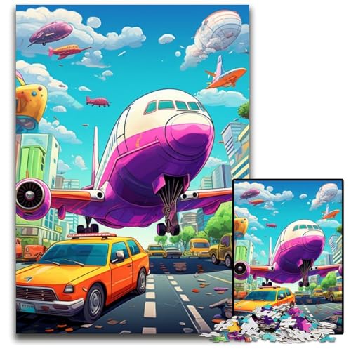 Kunstflugzeug-Puzzle für Erwachsene, 1000-teiliges Holzpuzzle, anspruchsvolles Denkspiel für Teenager, interaktives Familienspiel, 50x75cm/19,68x29,52 Zoll Kunstflugzeug-Puzzle für Erwachsene, 1000-teiliges Holzpuzzle, anspruchsvolles Denkspiel für Teenager, interaktives Familienspiel, 50x75cm/19,68x29,52 Zoll von RZFWJL