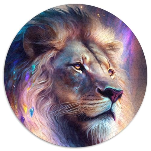 Löwe-Puzzle, 1000 Teile, Kartonpuzzle, Familie und Freunde, geeignet für Kinder ab 14 Jahren, 67,5 x 67,5 cm von RZFWJL