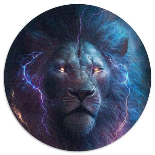 Löwe-Puzzle, 1000 Teile, Kartonpuzzle, Familie und Freunde, geeignet für Kinder ab 14 Jahren, 67,5 x 67,5 cm von RZFWJL