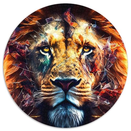 Löwe-Puzzle, 1000 Teile, Kartonpuzzle, Familie und Freunde, geeignet für Kinder ab 14 Jahren, 67,5 x 67,5 cm von RZFWJL