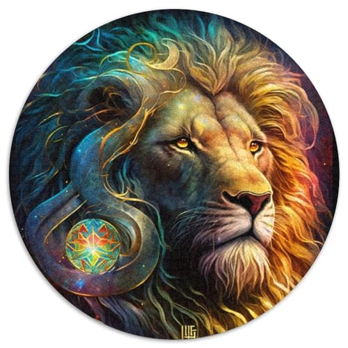Löwen-Puzzle 1000 Teile für Erwachsene, 1000-teiliges rundes Puzzle, Spaß für die ganze Familie, Basteln, perfekt für Geburtstage, Feiertage, 67,5 x 67,5 cm Löwen-Puzzle 1000 Teile für Erwachsene, 1000-teiliges rundes Puzzle, Spaß für die ganze Familie, Basteln, perfekt für Geburtstage, Feiertage, 67,5 x 67,5 cm von RZFWJL
