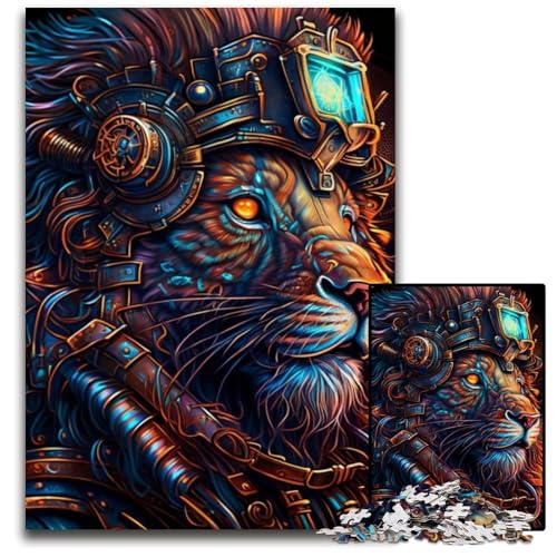 Löwenkrieger-Puzzle für Erwachsene, 1000-teiliges Puzzle für Erwachsene, anspruchsvolles Denkspiel für Teenager, unterhaltsames interaktives Spiel für die ganze Familie, 50x75cm/19,68x29,52 Zoll Löwenkrieger-Puzzle für Erwachsene, 1000-teiliges Puzzle für Erwachsene, anspruchsvolles Denkspiel für Teenager, unterhaltsames interaktives Spiel für die ganze Familie, 50x75cm/19,68x29,52 Zoll von RZFWJL