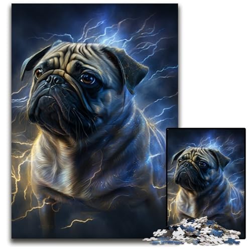 Magic Pug Puzzle für Erwachsene, 1000 Teile, Unmögliches Puzzle für Erwachsene, Denksportaufgabe, Spiel für Erwachsene, interaktive Familienaktivität, 50x75cm/19,68x29,52 Zoll Magic Pug Puzzle für Erwachsene, 1000 Teile, Unmögliches Puzzle für Erwachsene, Denksportaufgabe, Spiel für Erwachsene, interaktive Familienaktivität, 50x75cm/19,68x29,52 Zoll von RZFWJL