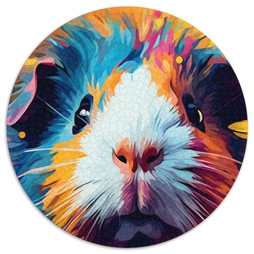 Meerschweinchen-Farbpuzzle 1000 Teile für Erwachsene, pädagogisches Denkspiel, künstlerische Heim- und Bürodekoration, ab 14 Jahren, 67,5 x 67,5 cm von RZFWJL