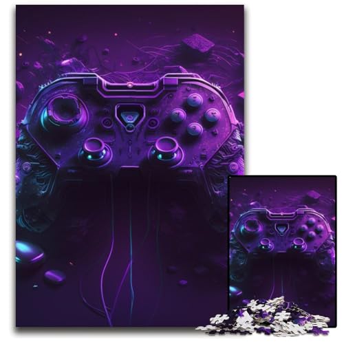 Neon-Spiel-Puzzles für 1000 Teile, Denksportaufgabe, Geschenk, pädagogische Aktivität für Teenager, 50x75cm/19,68x29,52 Zoll von RZFWJL