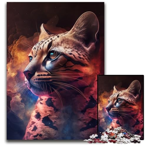 Ocelot Nebula Puzzle für Erwachsene, 1000-teiliges Puzzle für Erwachsene, anspruchsvolles Denkspiel für Teenager, unterhaltsames interaktives Spiel für die ganze Familie, 26x38cm/10,23x14,96 Zoll Ocelot Nebula Puzzle für Erwachsene, 1000-teiliges Puzzle für Erwachsene, anspruchsvolles Denkspiel für Teenager, unterhaltsames interaktives Spiel für die ganze Familie, 26x38cm/10,23x14,96 Zoll von RZFWJL