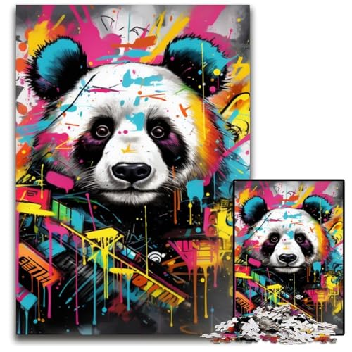 Panda-Puzzle 1000 Teile für Erwachsene, Holzpuzzle, interaktives Familienspiel, DIY-Heimdekoration, Gehirn-Herausforderung, Geschenk, 50x75cm/19,68x29,52 Zoll Panda-Puzzle 1000 Teile für Erwachsene, Holzpuzzle, interaktives Familienspiel, DIY-Heimdekoration, Gehirn-Herausforderung, Geschenk, 50x75cm/19,68x29,52 Zoll von RZFWJL
