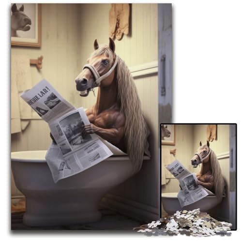 Pferdepuzzle 1000 Teile Unmögliches Puzzle für Erwachsene DIY Heimdekorationsgeschenk, Denksportspiel 26x38cm/10,23x14,96 Zoll Pferdepuzzle 1000 Teile Unmögliches Puzzle für Erwachsene DIY Heimdekorationsgeschenk, Denksportspiel 26x38cm/10,23x14,96 Zoll von RZFWJL