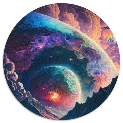 Planet Explosion Puzzles für 1000 Teile, 1000 Teile, rundes Puzzle, Denksportaufgabe, Spiel für Erwachsene, interaktive Familienaktivität, 67,5 x 67,5 cm Planet Explosion Puzzles für 1000 Teile, 1000 Teile, rundes Puzzle, Denksportaufgabe, Spiel für Erwachsene, interaktive Familienaktivität, 67,5 x 67,5 cm von RZFWJL