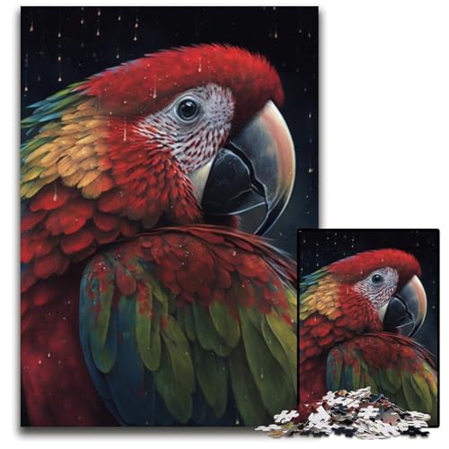 Puzzle 1000 Teile, Art Parrot, Unmögliches Puzzle für Erwachsene, Perfekt für Halloween, Weihnachten, Geburtstagsgeschenk, 26x38cm/10,23x14,96 Zoll Puzzle 1000 Teile, Art Parrot, Unmögliches Puzzle für Erwachsene, Perfekt für Halloween, Weihnachten, Geburtstagsgeschenk, 26x38cm/10,23x14,96 Zoll von RZFWJL