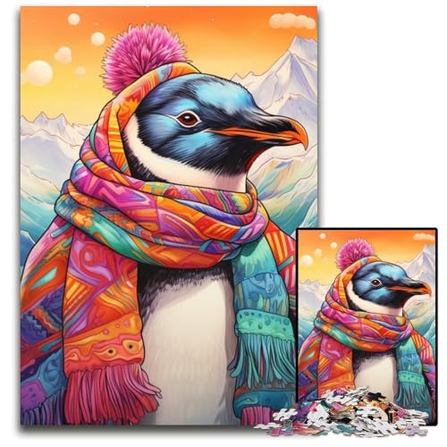 Puzzle 1000 Teile, Art Penguin, Unmögliches Puzzle für Erwachsene, Perfekt für Halloween, Weihnachten, Geburtstagsgeschenk, 26x38cm/10,23x14,96 Zoll Puzzle 1000 Teile, Art Penguin, Unmögliches Puzzle für Erwachsene, Perfekt für Halloween, Weihnachten, Geburtstagsgeschenk, 26x38cm/10,23x14,96 Zoll von RZFWJL