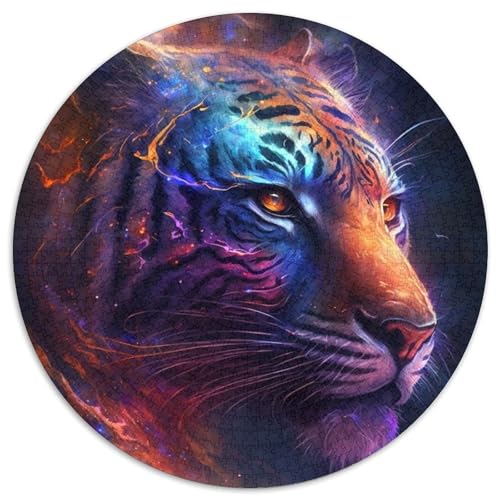 Puzzle 1000 Teile, Bunter Blitztiger, Puzzle für Erwachsene, Denksportspiel für Teenager, 67,5 x 67,5 cm Puzzle 1000 Teile, Bunter Blitztiger, Puzzle für Erwachsene, Denksportspiel für Teenager, 67,5 x 67,5 cm von RZFWJL