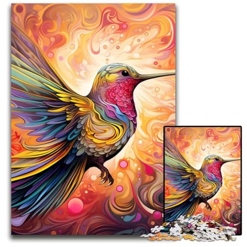 Puzzle 1000 Teile, Farbkolibri-Puzzle für Erwachsene, anspruchsvolles Denkspiel – entspannendes Spielzeug für Teenager, 50x75cm/19,68x29,52 Zoll Puzzle 1000 Teile, Farbkolibri-Puzzle für Erwachsene, anspruchsvolles Denkspiel – entspannendes Spielzeug für Teenager, 50x75cm/19,68x29,52 Zoll von RZFWJL