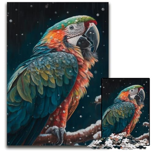 Puzzle 1000 Teile, Jigsaw Art Papagei Puzzles für Erwachsene, Herausforderndes Denkspiel - Entspannendes Spielzeug für Teenager, 26x38cm/10,23x14,96 Zoll Puzzle 1000 Teile, Jigsaw Art Papagei Puzzles für Erwachsene, Herausforderndes Denkspiel - Entspannendes Spielzeug für Teenager, 26x38cm/10,23x14,96 Zoll von RZFWJL