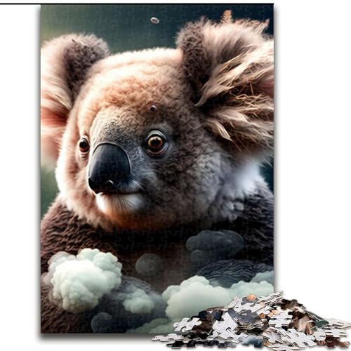 Puzzle 1000 Teile, Koala-Puzzle aus Pappe, pädagogische Aktivität zur Verbesserung kognitiver Fähigkeiten, 1000 Teile(26x38cm) von RZFWJL