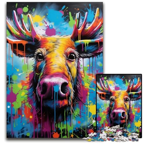 Puzzle 1000 Teile Alpaka-Puzzle, interaktives Familienspiel, Bastelgeschenk mit farbenfrohen Kunstwerken, 26x38cm/10,23x14,96 Zoll Puzzle 1000 Teile Alpaka-Puzzle, interaktives Familienspiel, Bastelgeschenk mit farbenfrohen Kunstwerken, 26x38cm/10,23x14,96 Zoll von RZFWJL