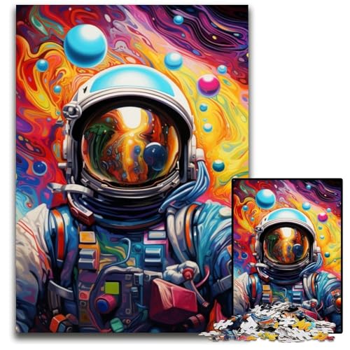 Puzzle 1000 Teile Astronaut Unmögliches Puzzle für Erwachsene Perfekt für Halloween, Weihnachten, Geburtstagsgeschenk 26x38cm/10,23x14,96 Zoll Puzzle 1000 Teile Astronaut Unmögliches Puzzle für Erwachsene Perfekt für Halloween, Weihnachten, Geburtstagsgeschenk 26x38cm/10,23x14,96 Zoll von RZFWJL