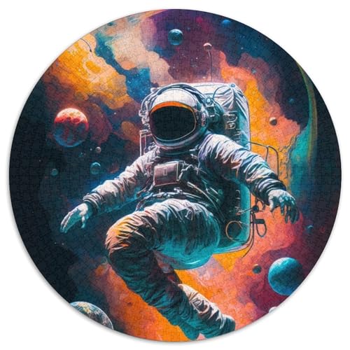 Puzzle 1000 Teile Astronauten-Puzzle für Erwachsene, Denkspiel für Teenager, 67,5 x 67,5 cm von RZFWJL