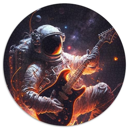 Puzzle 1000 Teile Astronautengitarren-Puzzle für Erwachsene, Denkspiel für Teenager, 67,5 x 67,5 cm von RZFWJL