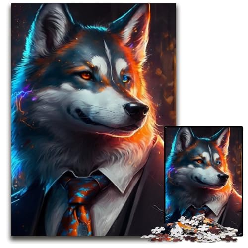 Puzzle 1000 Teile Boss Lion Unmögliches Puzzle für Erwachsene Perfekt für Halloween, Weihnachten, Geburtstagsgeschenk 26x38cm/10,23x14,96 Zoll Puzzle 1000 Teile Boss Lion Unmögliches Puzzle für Erwachsene Perfekt für Halloween, Weihnachten, Geburtstagsgeschenk 26x38cm/10,23x14,96 Zoll von RZFWJL
