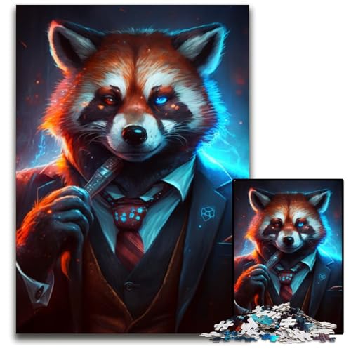 Puzzle 1000 Teile Boss Rottweiler Puzzles für Erwachsene Perfekt für Halloween, Weihnachten, Geburtstagsgeschenk 50x75cm/19,68x29,52 Zoll von RZFWJL