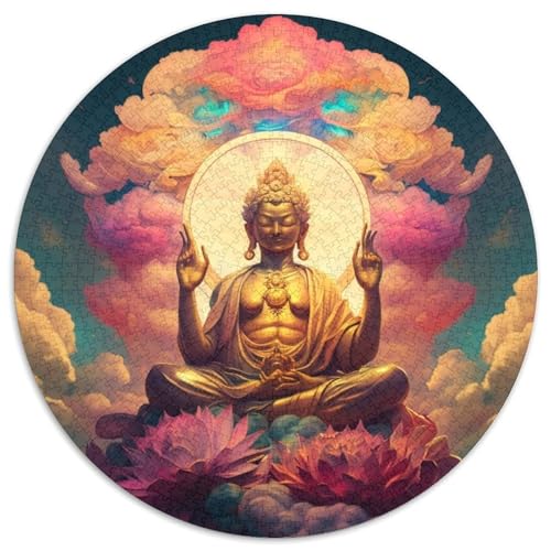 Puzzle 1000 Teile Buddha-Puzzle für Erwachsene, Denkspiel für Teenager, 67,5 x 67,5 cm von RZFWJL