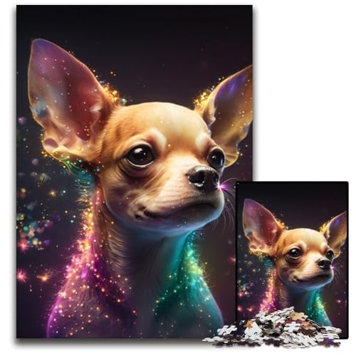 Puzzle 1000 Teile Chihuahua Unmögliches Puzzle für Erwachsene Perfekt für Halloween, Weihnachten, Geburtstagsgeschenk 26x38cm/10,23x14,96 Zoll Puzzle 1000 Teile Chihuahua Unmögliches Puzzle für Erwachsene Perfekt für Halloween, Weihnachten, Geburtstagsgeschenk 26x38cm/10,23x14,96 Zoll von RZFWJL
