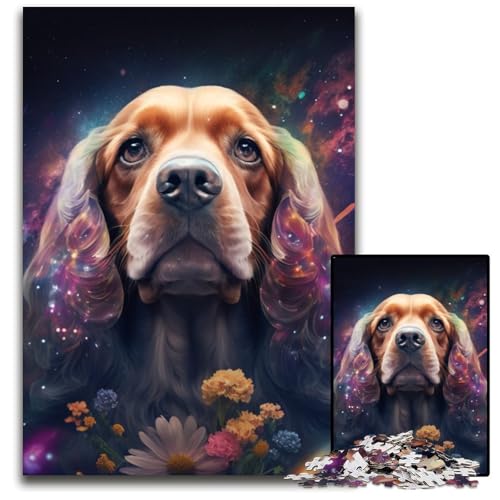 Puzzle 1000 Teile Cocker Spaniel Unmögliches Puzzle für Erwachsene Perfekt für Halloween, Weihnachten, Geburtstagsgeschenk 26x38cm/10,23x14,96 Zoll Puzzle 1000 Teile Cocker Spaniel Unmögliches Puzzle für Erwachsene Perfekt für Halloween, Weihnachten, Geburtstagsgeschenk 26x38cm/10,23x14,96 Zoll von RZFWJL
