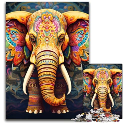 Puzzle 1000 Teile Elefanten-Puzzle für Erwachsene, anspruchsvolles Denkspiel – entspannendes Spielzeug für Teenager, 26x38cm/10,23x14,96 Zoll Puzzle 1000 Teile Elefanten-Puzzle für Erwachsene, anspruchsvolles Denkspiel – entspannendes Spielzeug für Teenager, 26x38cm/10,23x14,96 Zoll von RZFWJL
