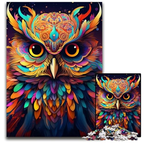 Puzzle 1000 Teile Eulenpuzzle für Erwachsene, perfekt für Halloween, Weihnachten, Geburtstagsgeschenk, 26x38cm/10,23x14,96 Zoll Puzzle 1000 Teile Eulenpuzzle für Erwachsene, perfekt für Halloween, Weihnachten, Geburtstagsgeschenk, 26x38cm/10,23x14,96 Zoll von RZFWJL