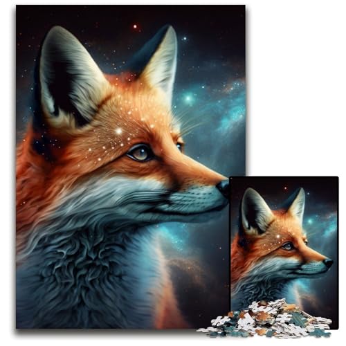 Puzzle 1000 Teile Fantasy Fox Puzzle für Erwachsene, anspruchsvolles Denkspiel – entspannendes Spielzeug für Teenager, 50x75cm/19,68x29,52 Zoll Puzzle 1000 Teile Fantasy Fox Puzzle für Erwachsene, anspruchsvolles Denkspiel – entspannendes Spielzeug für Teenager, 50x75cm/19,68x29,52 Zoll von RZFWJL