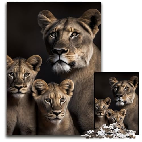 Puzzle 1000 Teile Fantasy-Löwe, Unmögliches Puzzle für Erwachsene, Perfekt für Halloween, Weihnachten, Geburtstagsgeschenk, 26x38cm/10,23x14,96 Zoll Puzzle 1000 Teile Fantasy-Löwe, Unmögliches Puzzle für Erwachsene, Perfekt für Halloween, Weihnachten, Geburtstagsgeschenk, 26x38cm/10,23x14,96 Zoll von RZFWJL