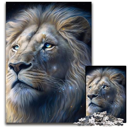 Puzzle 1000 Teile Fantasy-Löwe Puzzle für Erwachsene, anspruchsvolles Denkspiel – entspannendes Spielzeug für Teenager, 50x75cm/19,68x29,52 Zoll Puzzle 1000 Teile Fantasy-Löwe Puzzle für Erwachsene, anspruchsvolles Denkspiel – entspannendes Spielzeug für Teenager, 50x75cm/19,68x29,52 Zoll von RZFWJL