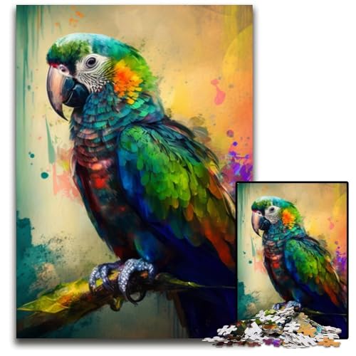 Puzzle 1000 Teile Fantasy-Papagei-Puzzle für Erwachsene, anspruchsvolles Denkspiel – entspannendes Spielzeug für Teenager, 26x38cm/10,23x14,96 Zoll Puzzle 1000 Teile Fantasy-Papagei-Puzzle für Erwachsene, anspruchsvolles Denkspiel – entspannendes Spielzeug für Teenager, 26x38cm/10,23x14,96 Zoll von RZFWJL