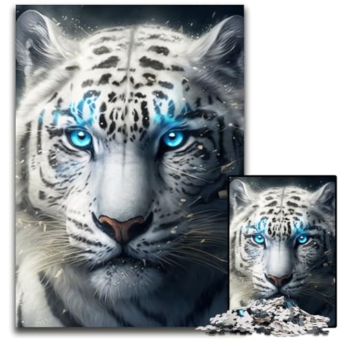 Puzzle 1000 Teile Fantasy Tiger Unmögliches Puzzle für Erwachsene Perfekt für Halloween, Weihnachten, Geburtstagsgeschenk 26x38cm/10,23x14,96 Zoll Puzzle 1000 Teile Fantasy Tiger Unmögliches Puzzle für Erwachsene Perfekt für Halloween, Weihnachten, Geburtstagsgeschenk 26x38cm/10,23x14,96 Zoll von RZFWJL