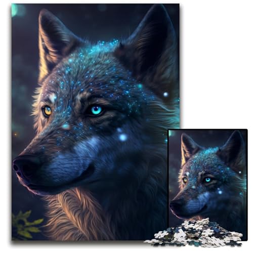 Puzzle 1000 Teile Fantasy Wolf Puzzles für Erwachsene Perfekt für Halloween, Weihnachten, Geburtstagsgeschenk 26x38cm/10,23x14,96 Zoll Puzzle 1000 Teile Fantasy Wolf Puzzles für Erwachsene Perfekt für Halloween, Weihnachten, Geburtstagsgeschenk 26x38cm/10,23x14,96 Zoll von RZFWJL