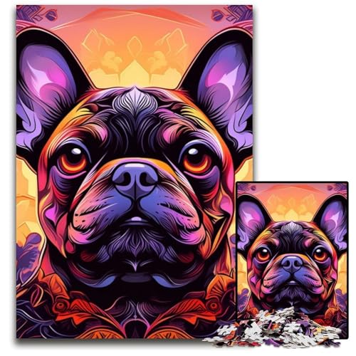 Puzzle 1000 Teile Frosch-Puzzle für Erwachsene, anspruchsvolles Denkspiel – entspannendes Spielzeug für Teenager, 50x75cm/19,68x29,52 Zoll von RZFWJL