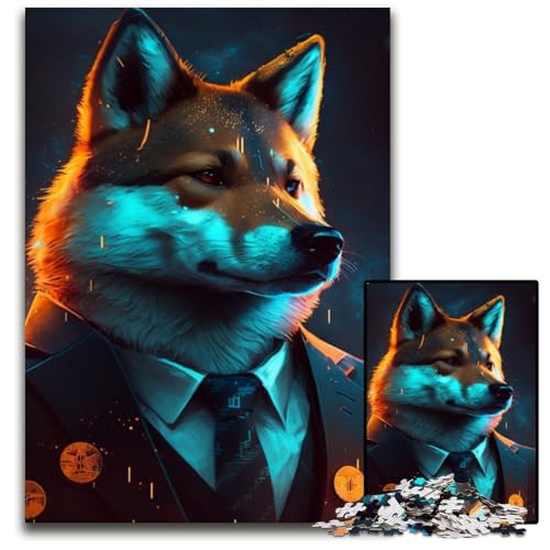 Puzzle 1000 Teile Jigsaw Boss Shiba Inu Puzzles für Erwachsene Herausforderndes Denkspiel - Entspannendes Spielzeug für Teenager 50x75cm/19,68x29,52 Zoll Puzzle 1000 Teile Jigsaw Boss Shiba Inu Puzzles für Erwachsene Herausforderndes Denkspiel - Entspannendes Spielzeug für Teenager 50x75cm/19,68x29,52 Zoll von RZFWJL