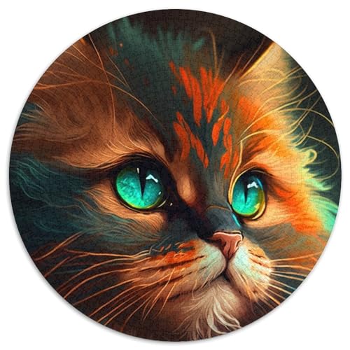 Puzzle 1000 Teile Katzen-Puzzle für Erwachsene, Denkspiel für Teenager, 67,5 x 67,5 cm von RZFWJL