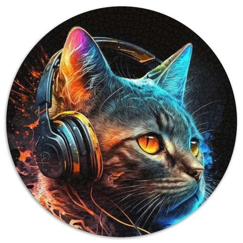 Puzzle 1000 Teile Katzen-Puzzle für Erwachsene, Denkspiel für Teenager, 67,5 x 67,5 cm von RZFWJL