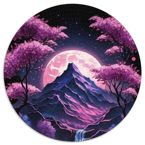 Puzzle 1000 Teile Kirschblütenberg Puzzle für Erwachsene, Denkspiel für Teenager, 67,5 x 67,5 cm von RZFWJL