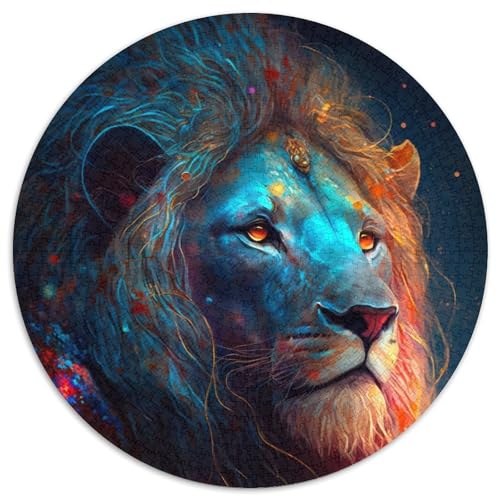 Puzzle 1000 Teile Löwen-Puzzle für Erwachsene, Denkspiel für Teenager, 67,5 x 67,5 cm von RZFWJL
