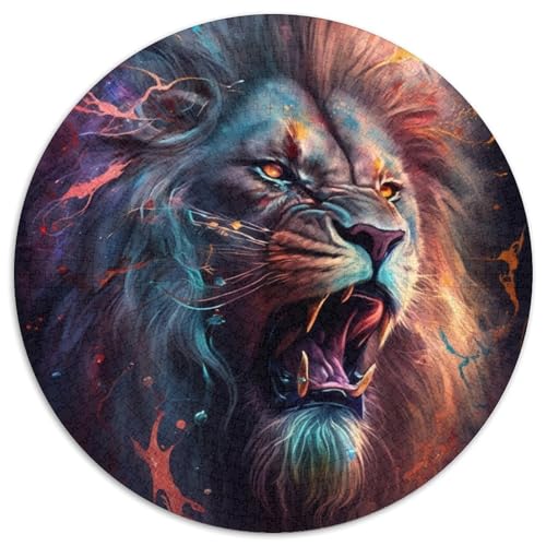 Puzzle 1000 Teile Löwen-Puzzle für Erwachsene, Denkspiel für Teenager, 67,5 x 67,5 cm von RZFWJL