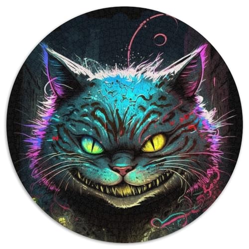 Puzzle 1000 Teile Neonkatze Puzzle für Erwachsene, Denkspiel für Teenager, 67,5 x 67,5 cm Puzzle 1000 Teile Neonkatze Puzzle für Erwachsene, Denkspiel für Teenager, 67,5 x 67,5 cm von RZFWJL