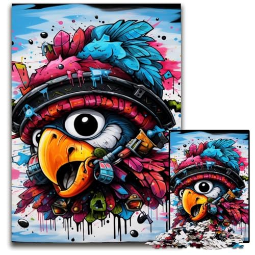 Puzzle 1000 Teile Piratenpapagei Puzzle für Erwachsene, anspruchsvolles Denkspiel – entspannendes Spielzeug für Teenager, 50x75cm/19,68x29,52 Zoll Puzzle 1000 Teile Piratenpapagei Puzzle für Erwachsene, anspruchsvolles Denkspiel – entspannendes Spielzeug für Teenager, 50x75cm/19,68x29,52 Zoll von RZFWJL
