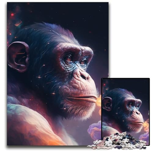 Puzzle 1000 Teile Schimpansennebel Puzzle für Erwachsene, anspruchsvolles Denkspiel – entspannendes Spielzeug für Teenager, 50x75cm/19,68x29,52 Zoll Puzzle 1000 Teile Schimpansennebel Puzzle für Erwachsene, anspruchsvolles Denkspiel – entspannendes Spielzeug für Teenager, 50x75cm/19,68x29,52 Zoll von RZFWJL