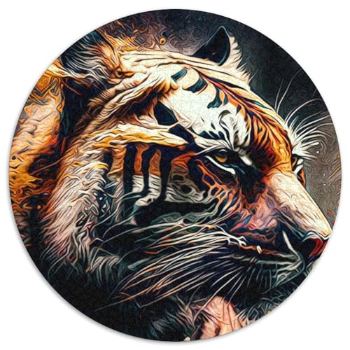 Puzzle 1000 Teile Tiger-Puzzle für Erwachsene, Denkspiel für Teenager, 67,5 x 67,5 cm von RZFWJL