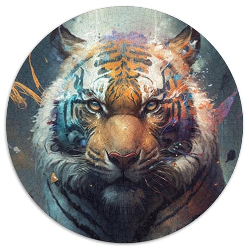 Puzzle 1000 Teile Tiger-Puzzle für Erwachsene, Denkspiel für Teenager, 67,5 x 67,5 cm von RZFWJL
