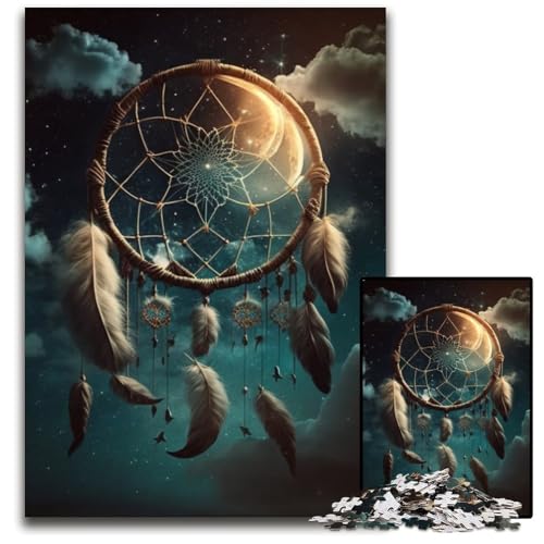Puzzle 1000 Teile Traumfänger-Puzzle für Erwachsene, perfekt für Halloween, Weihnachten, Geburtstagsgeschenk, 26x38cm/10,23x14,96 Zoll Puzzle 1000 Teile Traumfänger-Puzzle für Erwachsene, perfekt für Halloween, Weihnachten, Geburtstagsgeschenk, 26x38cm/10,23x14,96 Zoll von RZFWJL